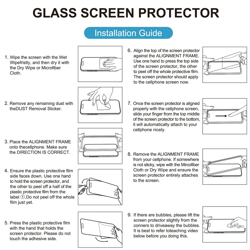 Mothca Matte Glass Screen Protector for iPhone 14 Pro Anti-Glare & Anti-Fingerprint Tempered Glass Clear Film Case Friendly Easy Install Bubble Free for iPhone 14 Pro 6.1-inch (2022)-Smooth as Silk