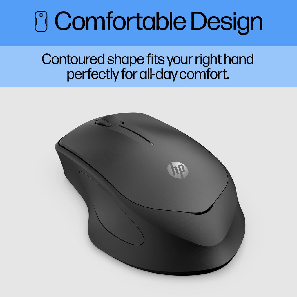 HP 920 Ergonomic Vertical Mouse Wireless Bluetooth 5.3 & USB Dongle, 5 Programmable Buttons, 16 Week Battery, Multi-Device, Multi-OS