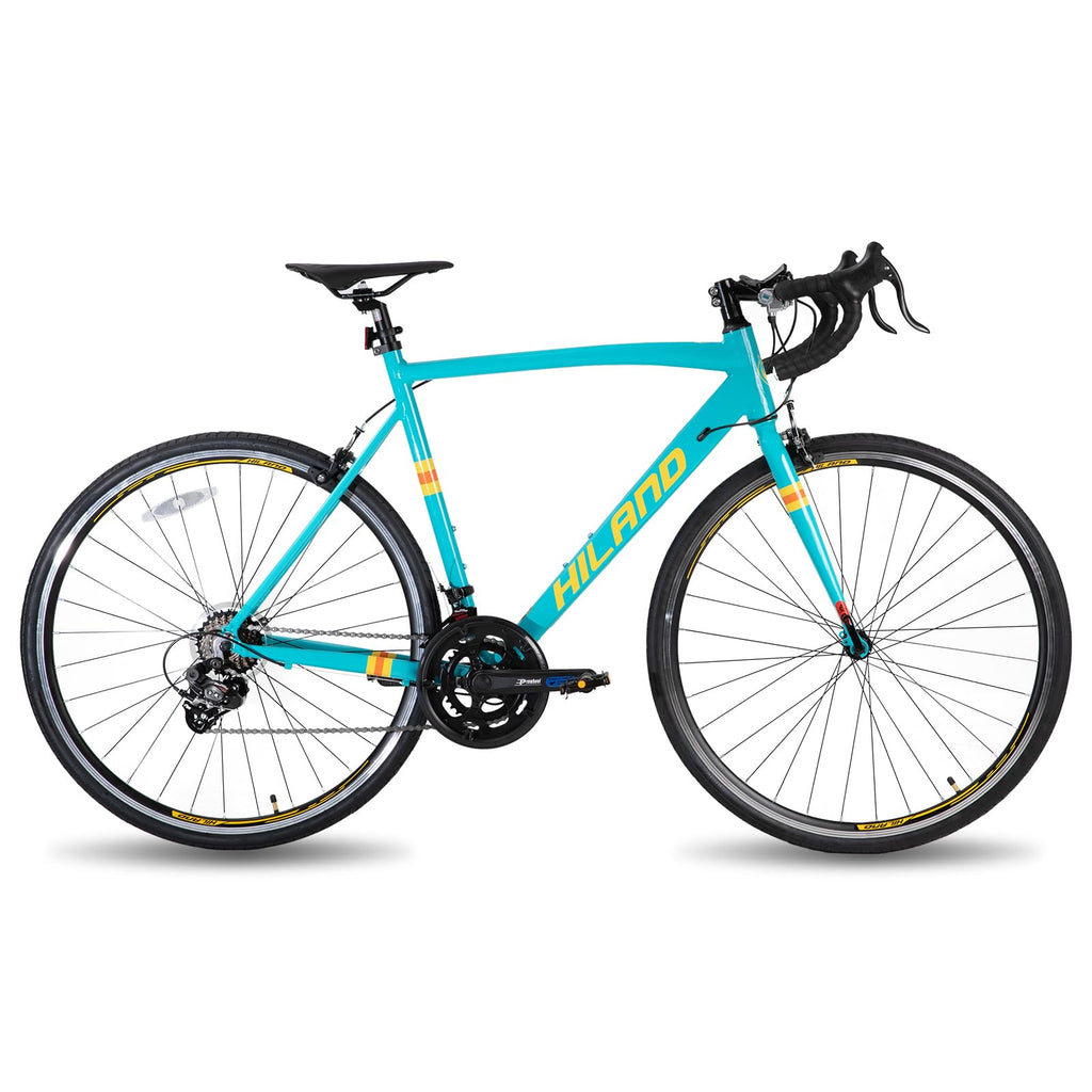HILAND 700c Road Bike 14 Speed, Aluminum Frame Racing Bike, City Commuter Bicycle for Men Women