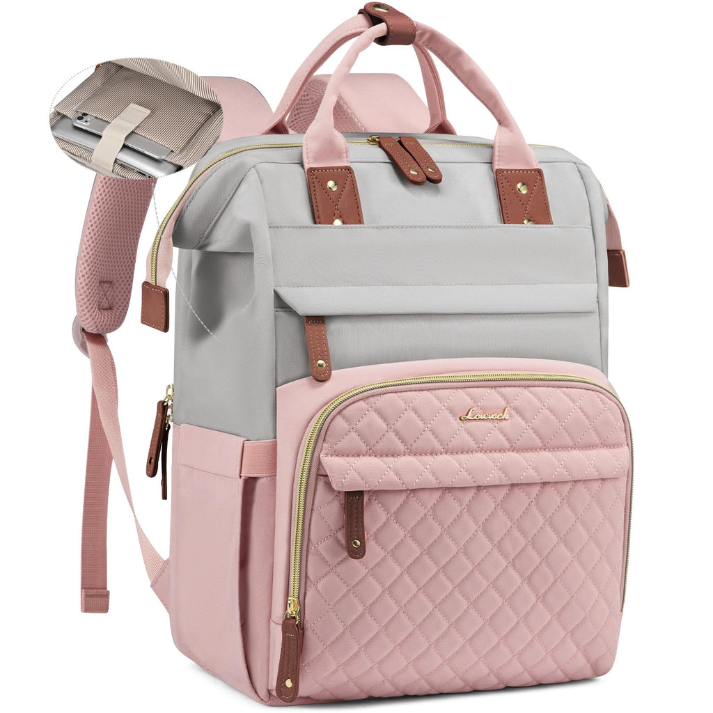 LOVEVOOK Laptop Backpack for Women, 15.6 inch Waterproof Nurse Bag Teacher Work Backpack Purse for Women, Travel Computer Backpack for College Office Business Ladies