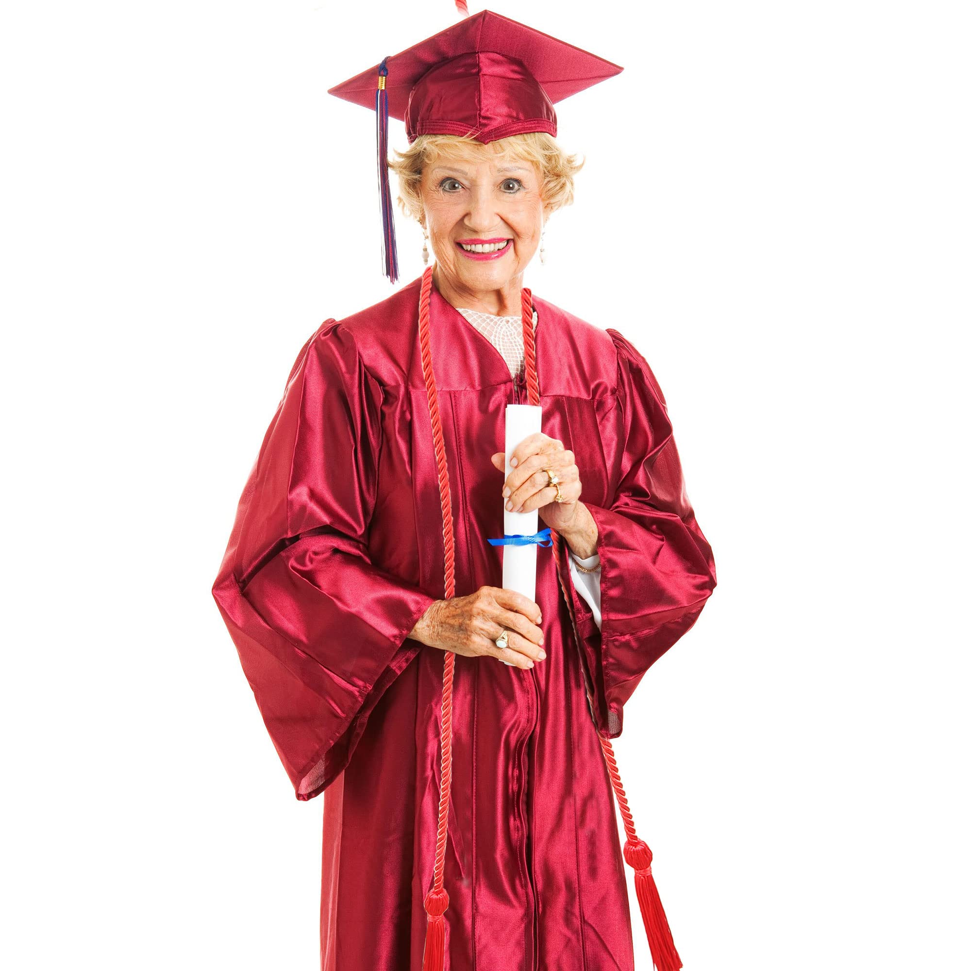 15 Pieces Graduation Honor Cord Braided Honor Cords with Tassels for Graduation Students (Black)