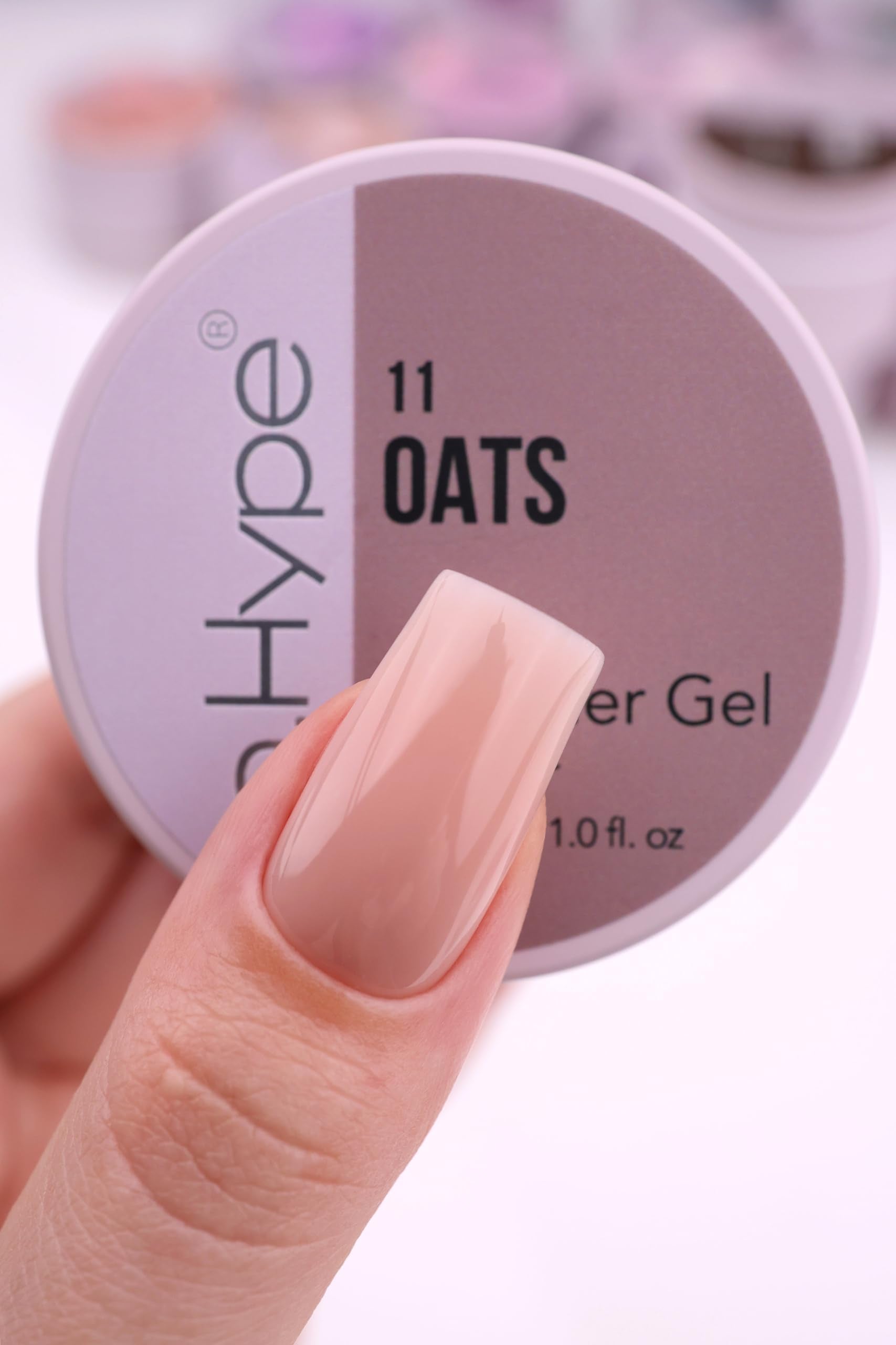 IN.HYPE UV/LED Professional Hard/Builder Gel for Nail Extension/Strengthening/Overlays File Off (Baby Pink #3)