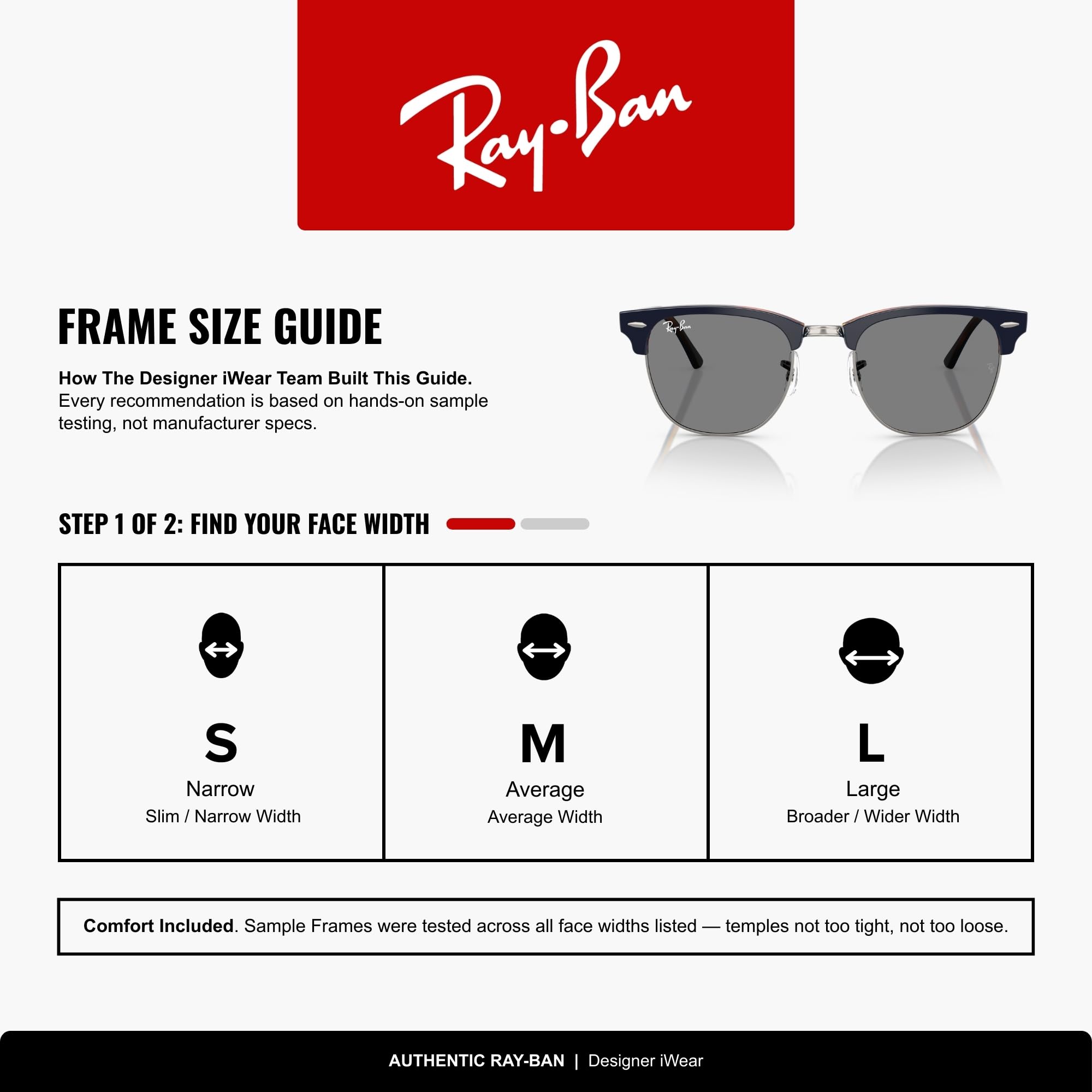 Ray-Ban RB3016 Clubmaster Classic Square Sunglasses for Men for Women