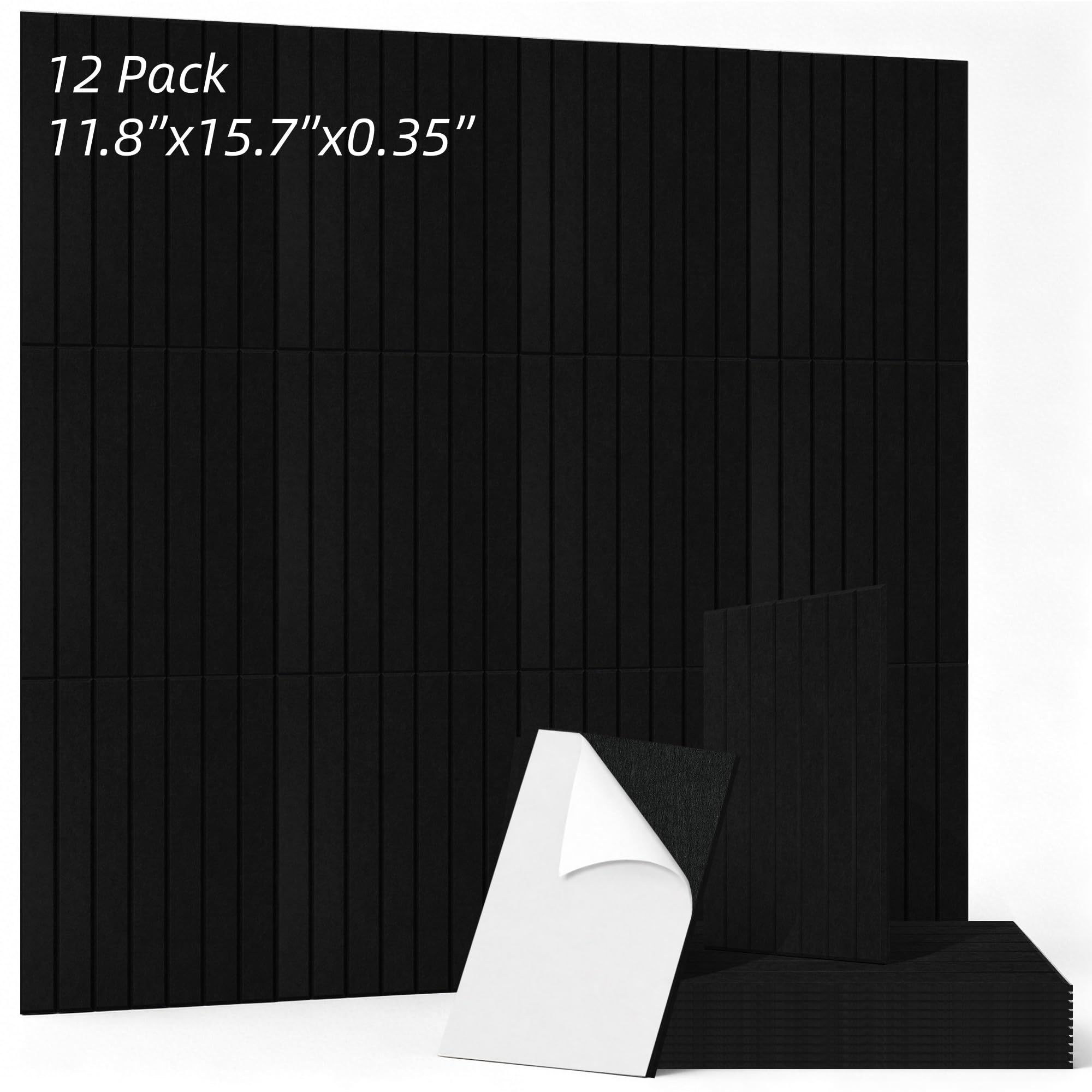 Art Acoustic Panels for Wall,5 Pack Sound Absorbing Panels,47.2” x 23.6” Soundproof Wall Panels,High-Density Acoustic Wall Panels,Decorative Sound Panels with Wood-Look