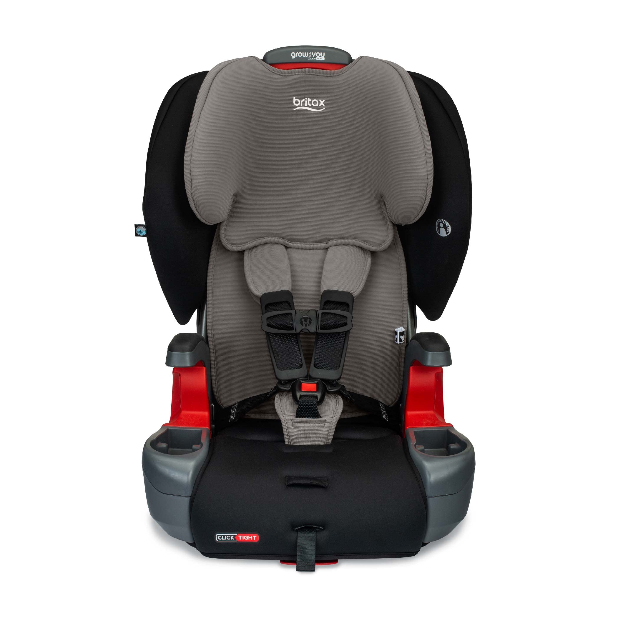 Britax Grow with You ClickTight Harness-2-Booster Car Seat, 2-in-1 High Back Booster, Black Contour