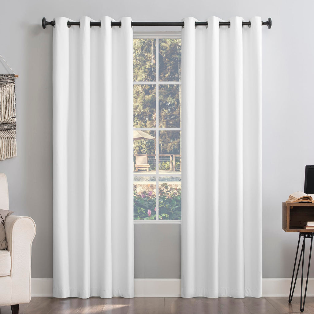 Sun Zero Columbia Thermal Insulated 100% Blackout Grommet Curtain Single Panel, 50" x 63", Cedar Orange