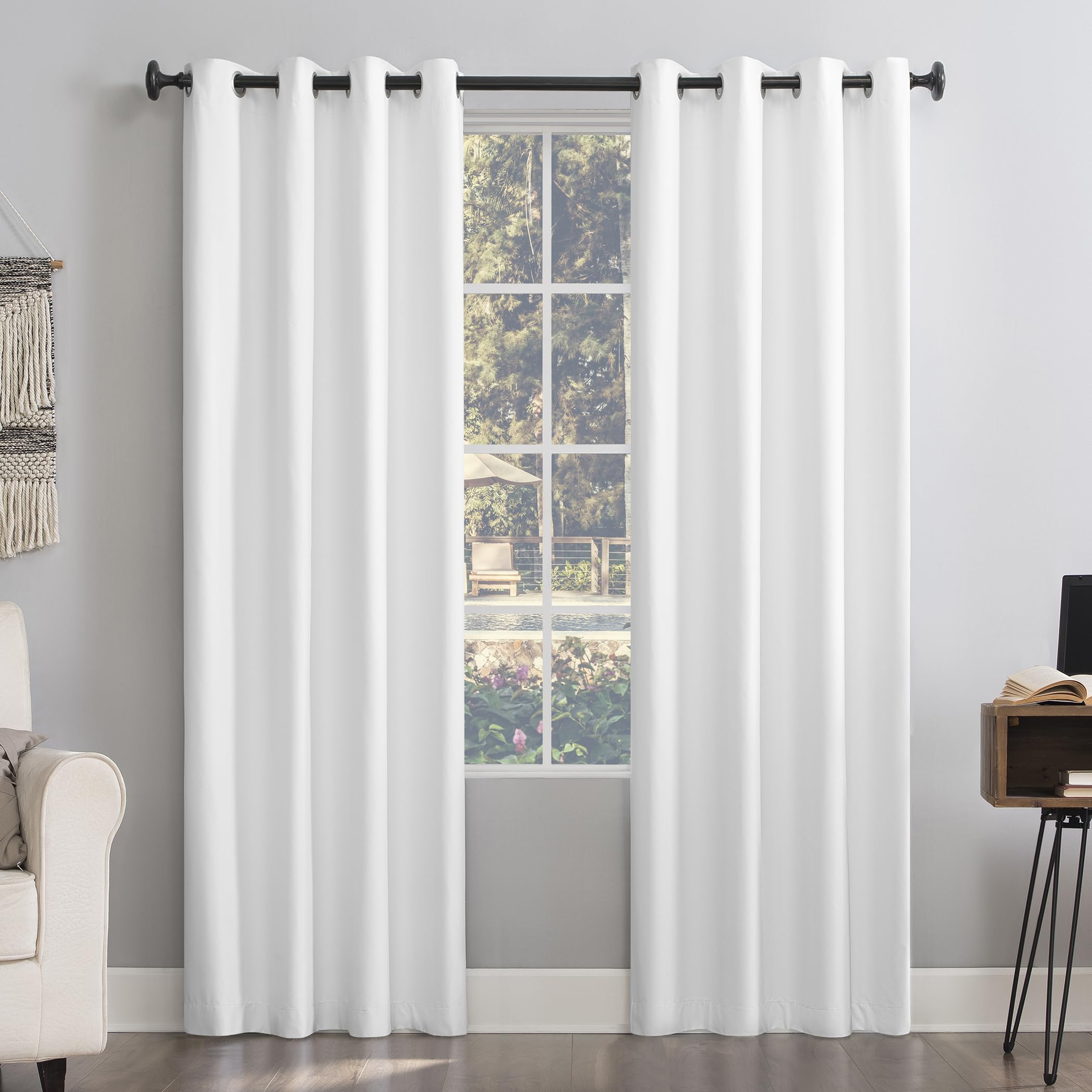 Sun Zero Columbia Thermal Insulated 100% Blackout Grommet Curtain Single Panel, 50" x 63", Cedar Orange
