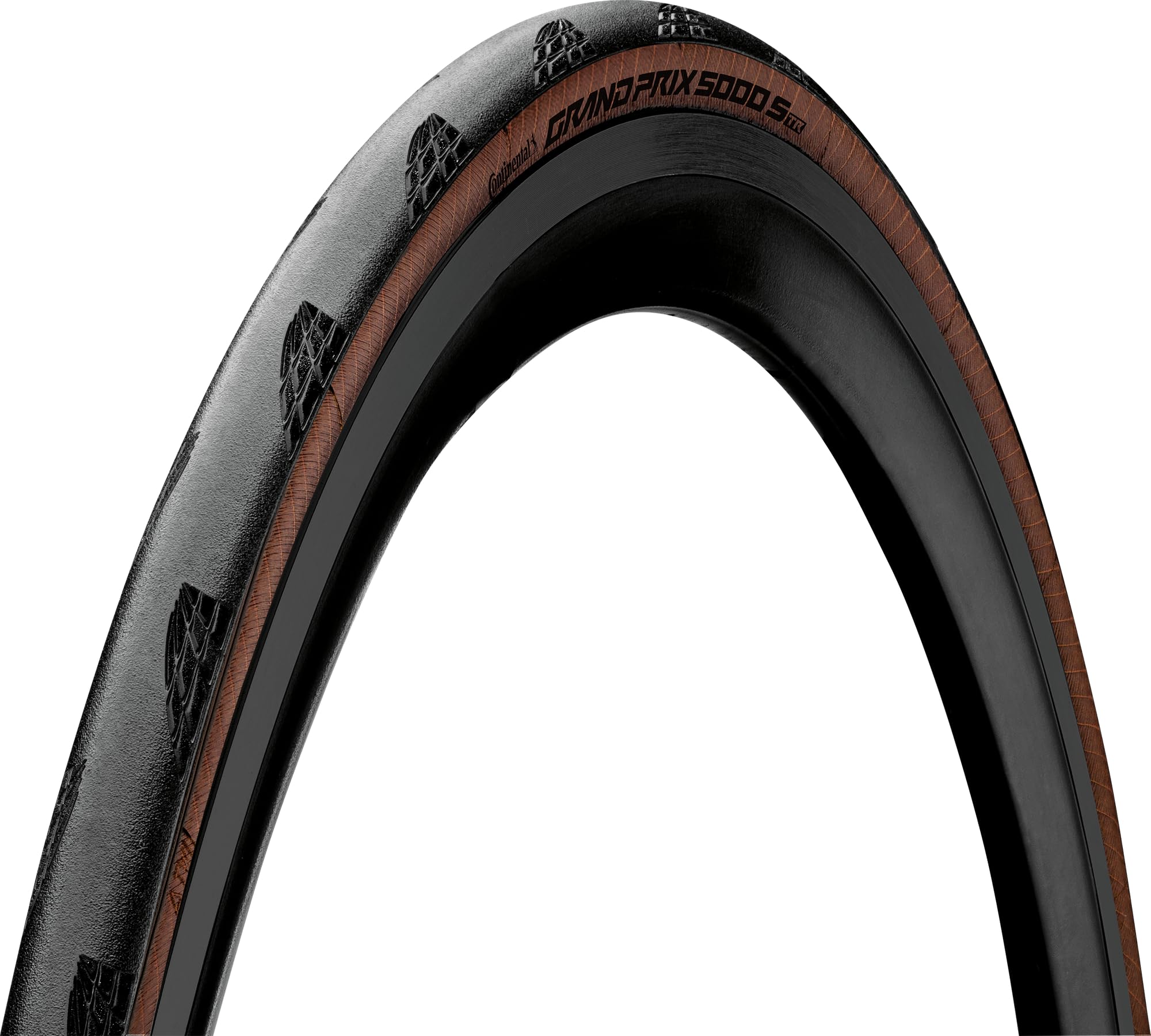 Continental Grand Prix 5000 S TR - Tubeless Road Bike Tire | Fast, Light, Durable - BlackChili, Vectran Breaker, LazerGrip, Active Comfort Technology