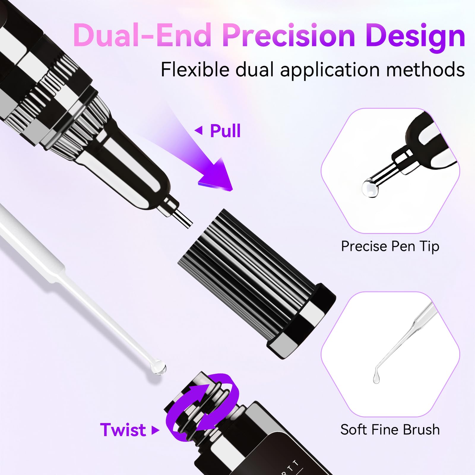 Makartt Rhinestone Glue for Nails: Super Strong Gel Nail Glue for Nail Charms Gems Decorations, 3D Gel Nail Art Bling Jewel Diamonds for Salon & DIY Manicure, 30ML UV Lamp Cured Need Beauty Gifts