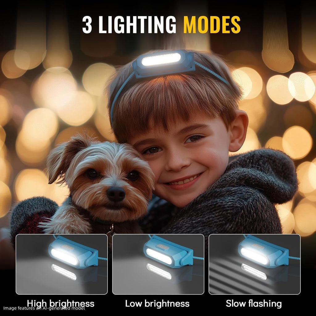 HOKOILN 2 Pack LED Camping Lights, Battery Powered LED Camping Lantern with 3 Modes, Portable Night Light for Tent, Hiking, Emergency, Backpacking, Indoor and Outdoor Use
