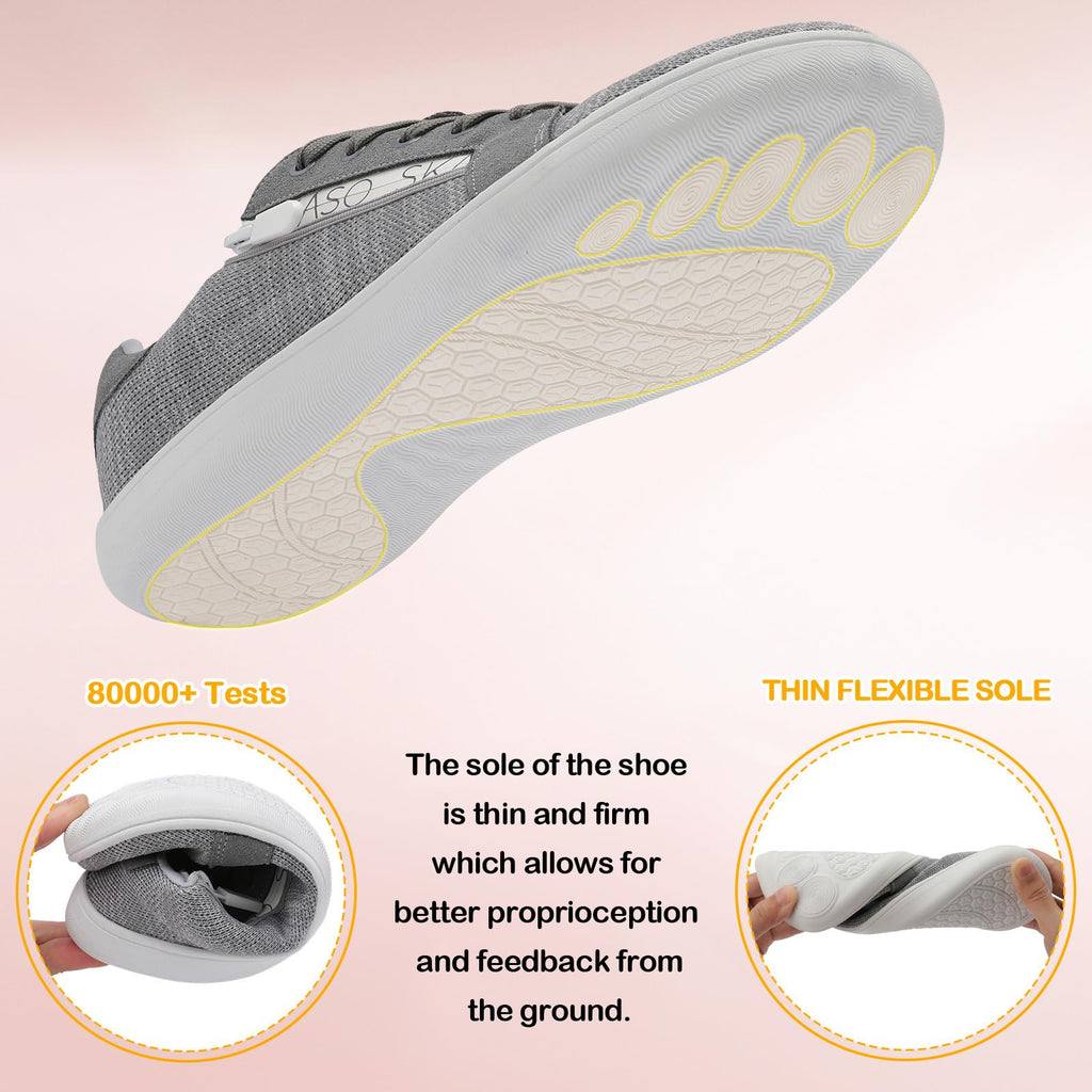 Womens Barefoot Walking Shoes Wide Toe Fashion Sneakers Comfortable Casual Shoes Zero Drop Minimalist Shoes