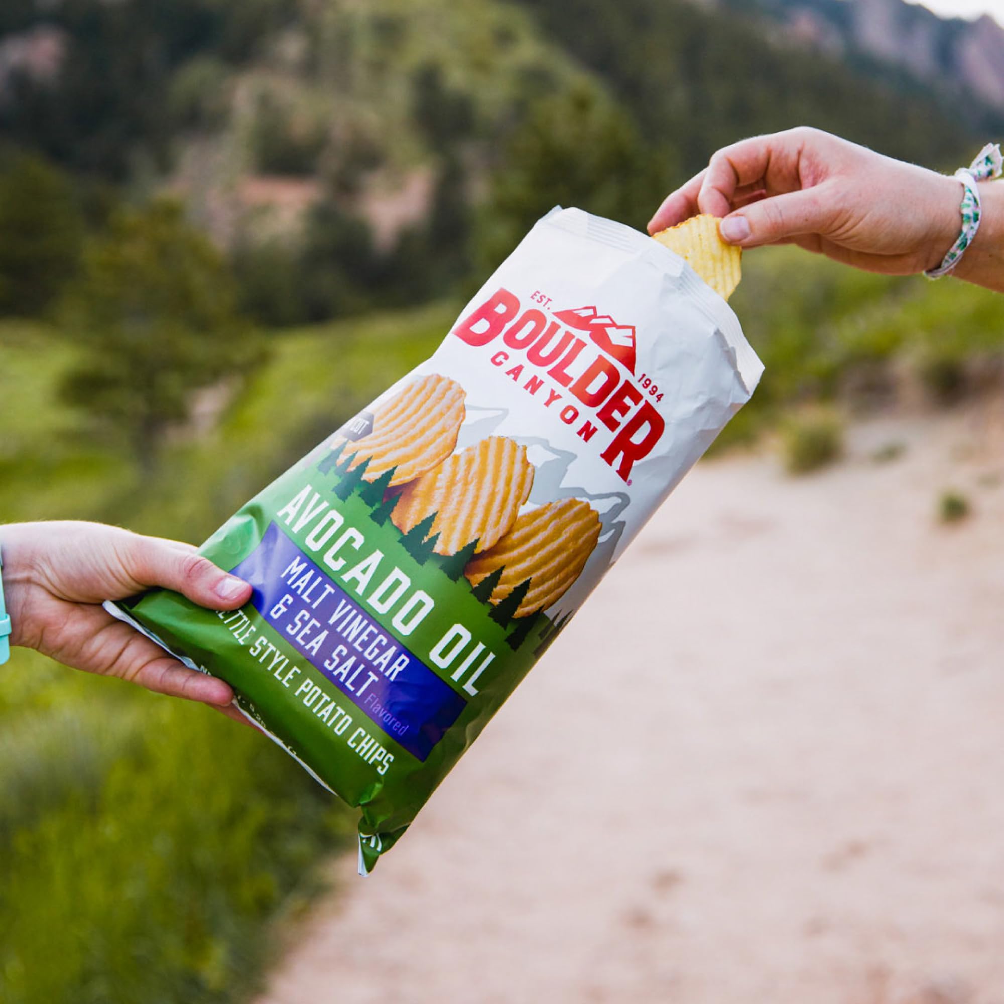 Boulder Canyon Boulder Batch Agave Sriracha Kettle Potato Chips, 5.25 oz - Pack of 12
