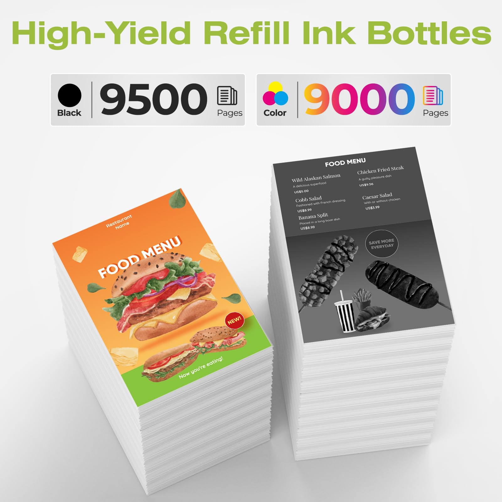 31 Ink 32XL Black Ink Bottle Set, Smart Tank 5101 7602 6001 5000 Refill Compatible with HP 31 32XL Ink Bottles Set for Smart Tank 651 5101 5000 7602 5103 6001 7301 7001 7302 5102 7002 7006 Printers