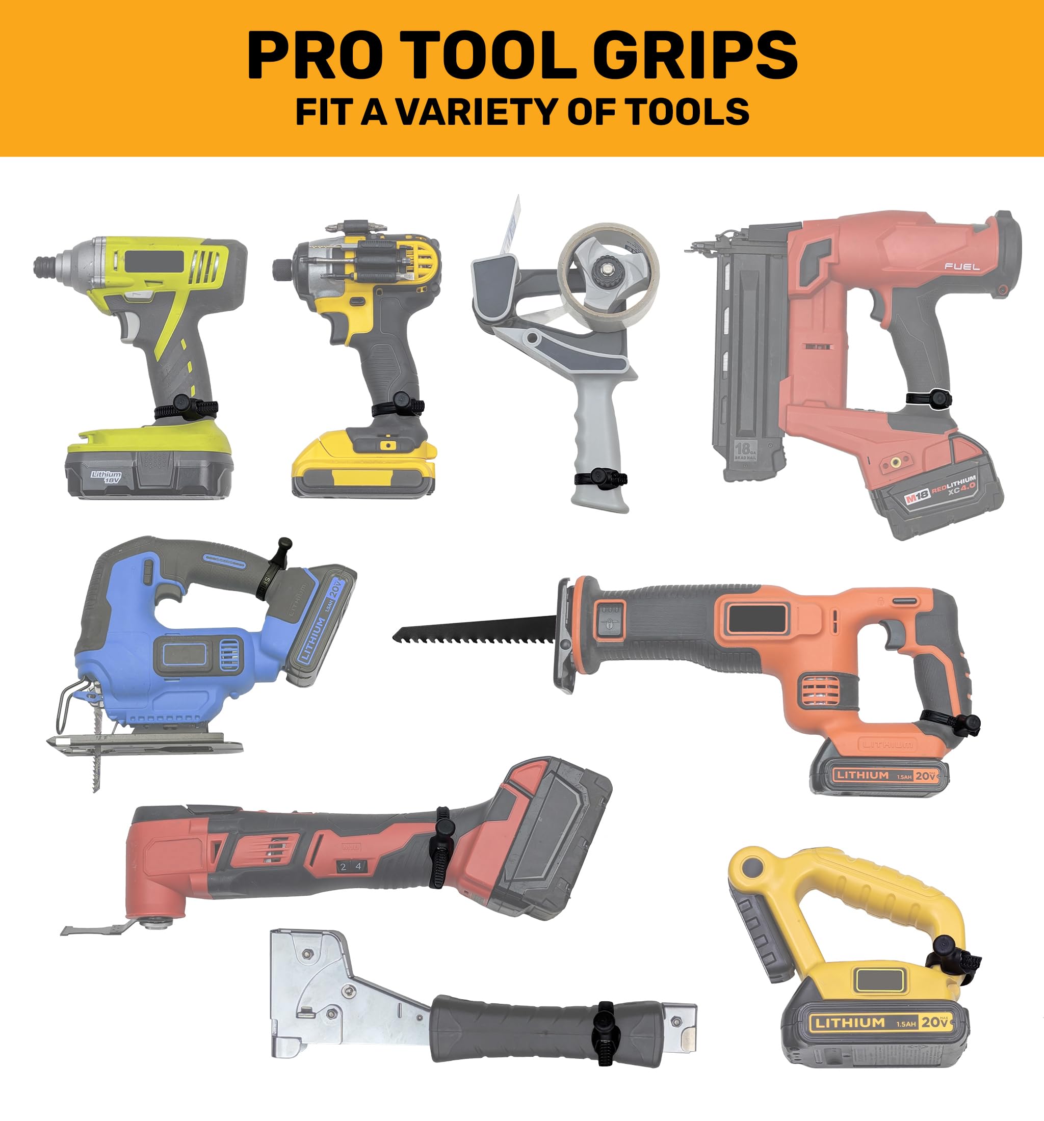 Spider Tool Holster - Improve The Way You Carry Your Power Drill, Driver, Multitool, Pneumatic, Multi-Tool and More on Your Belt - Compatible with All Major Tool Brands