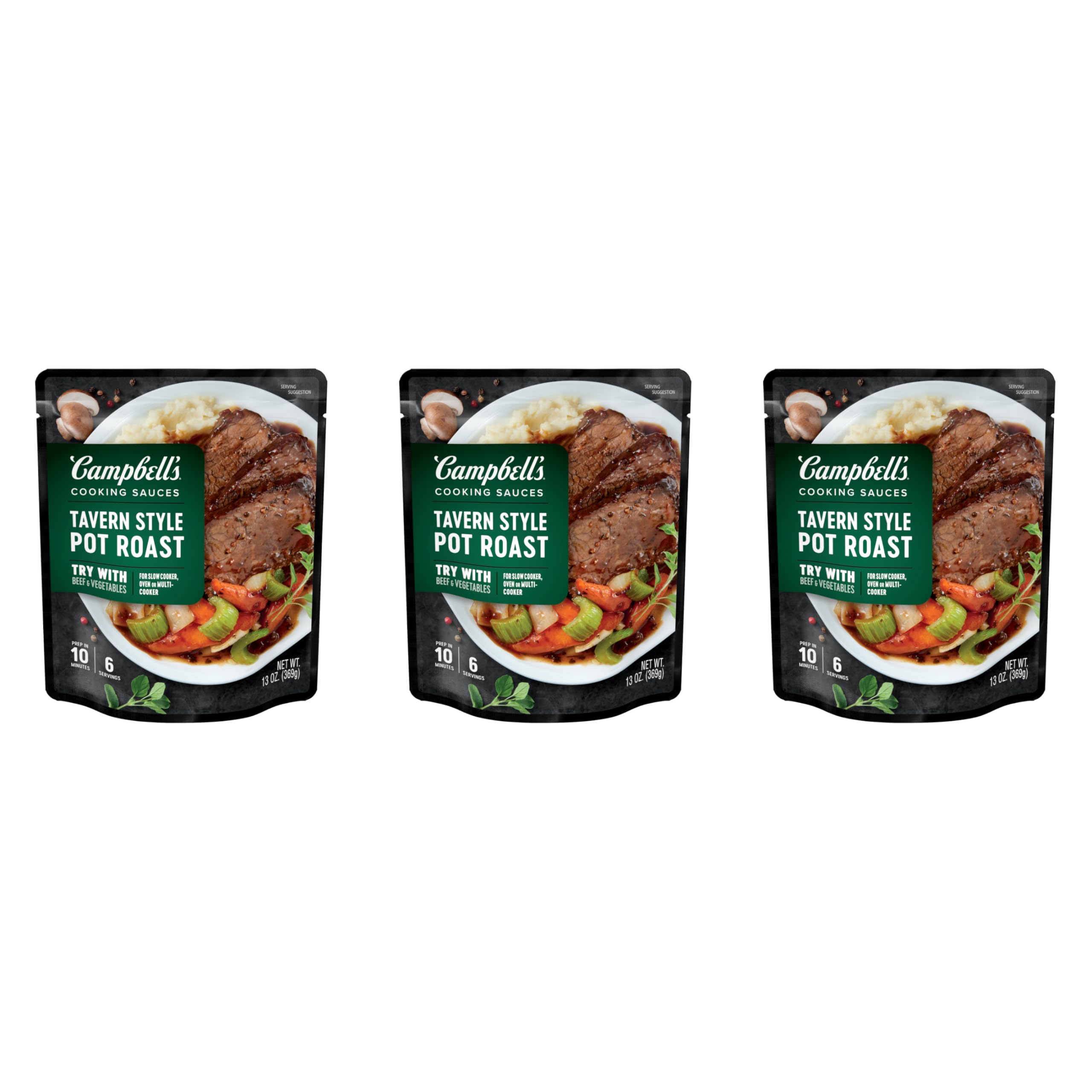 Campbell's Cooking Sauces, Hearty Beef Stew, 12 Oz Pouch