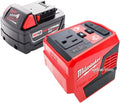 MilwaukeeTool 2846 50 M18 18 Volt 175 Watt Lithium Ion Powered Compact Inverter with 5.0 Ah Battery