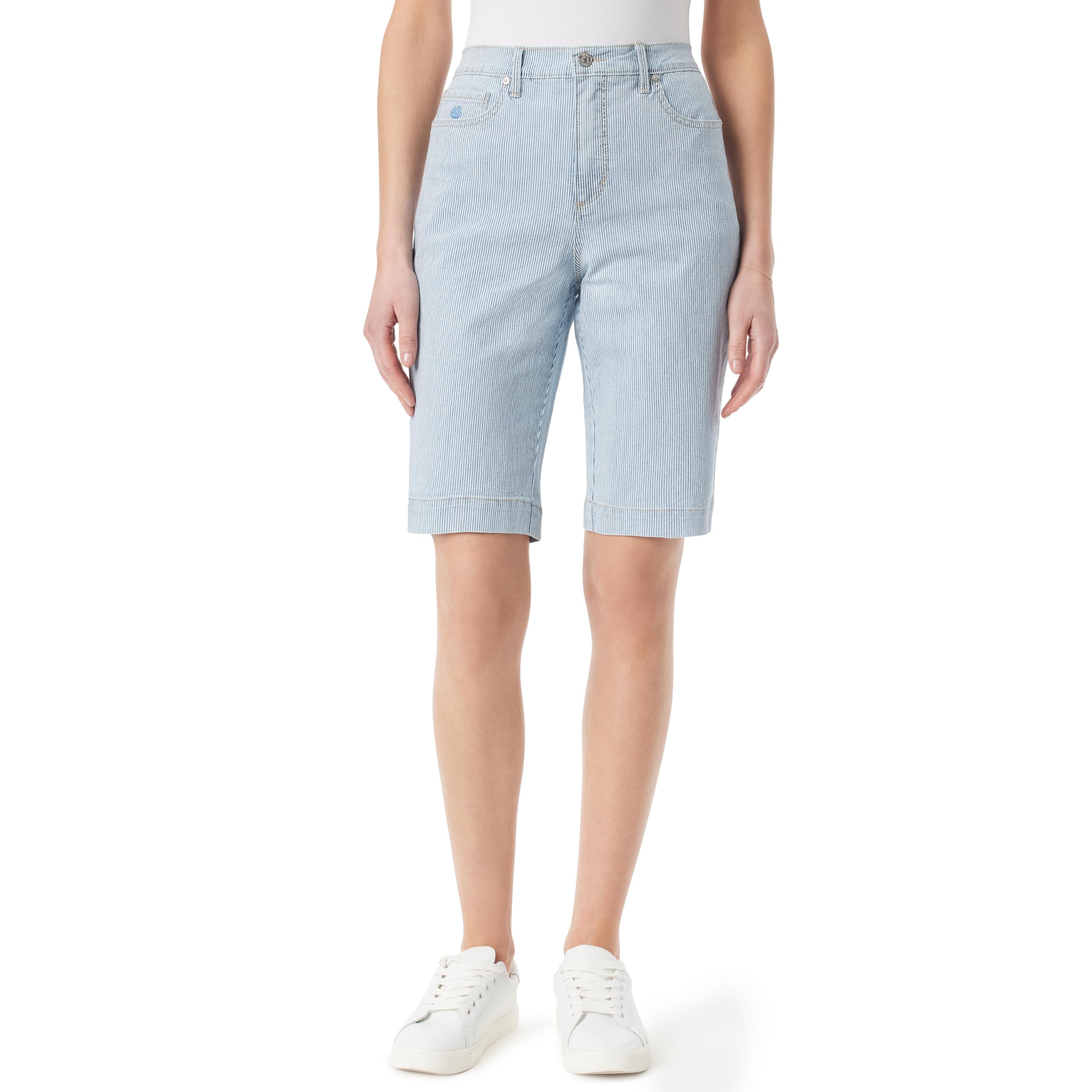 Gloria Vanderbilt Women's Amanda Bermuda High Rise Short Standard