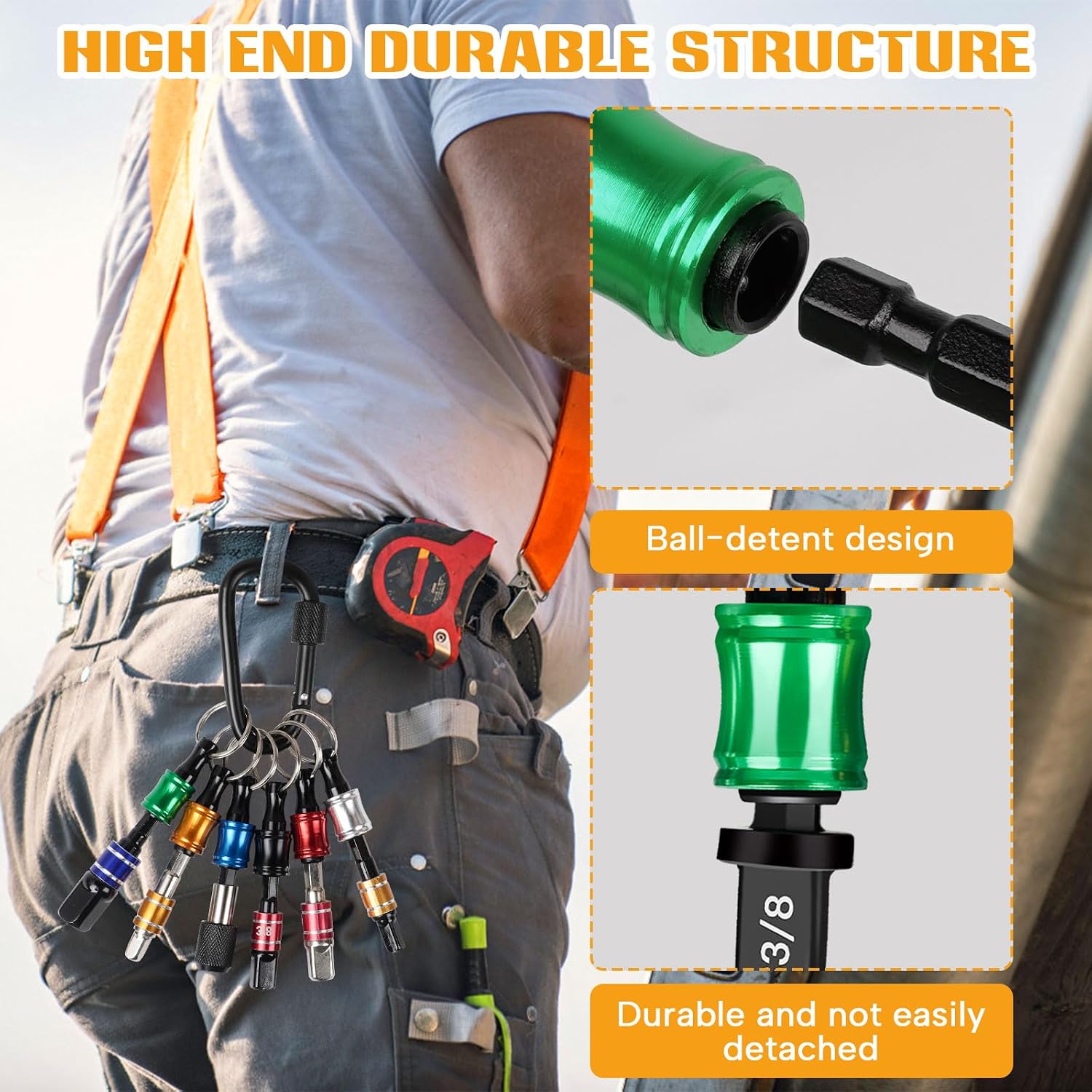 Aoebwpwi 12PCS Swage Tool HVAC Repairing Set with Bit Holder, Air Conditioner Copper Tube Expander Swaging Tool Drill Bit Copper Pipe Swage, 1/4'', 3/8'',1/2'',5/8'',3/4'',7/8'' Bits Set (12PCS)