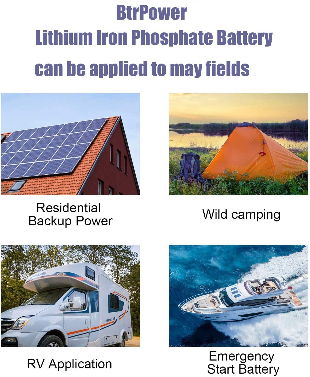 12V Lithium Battery,5000+ Deep Cycle LiFePO4 Battery with Built-in 100A BMS fit for Home Storage,Trolling Motor,RV,Off-Grid System,Solar Power System,Marine (2PACK-12V100AH)