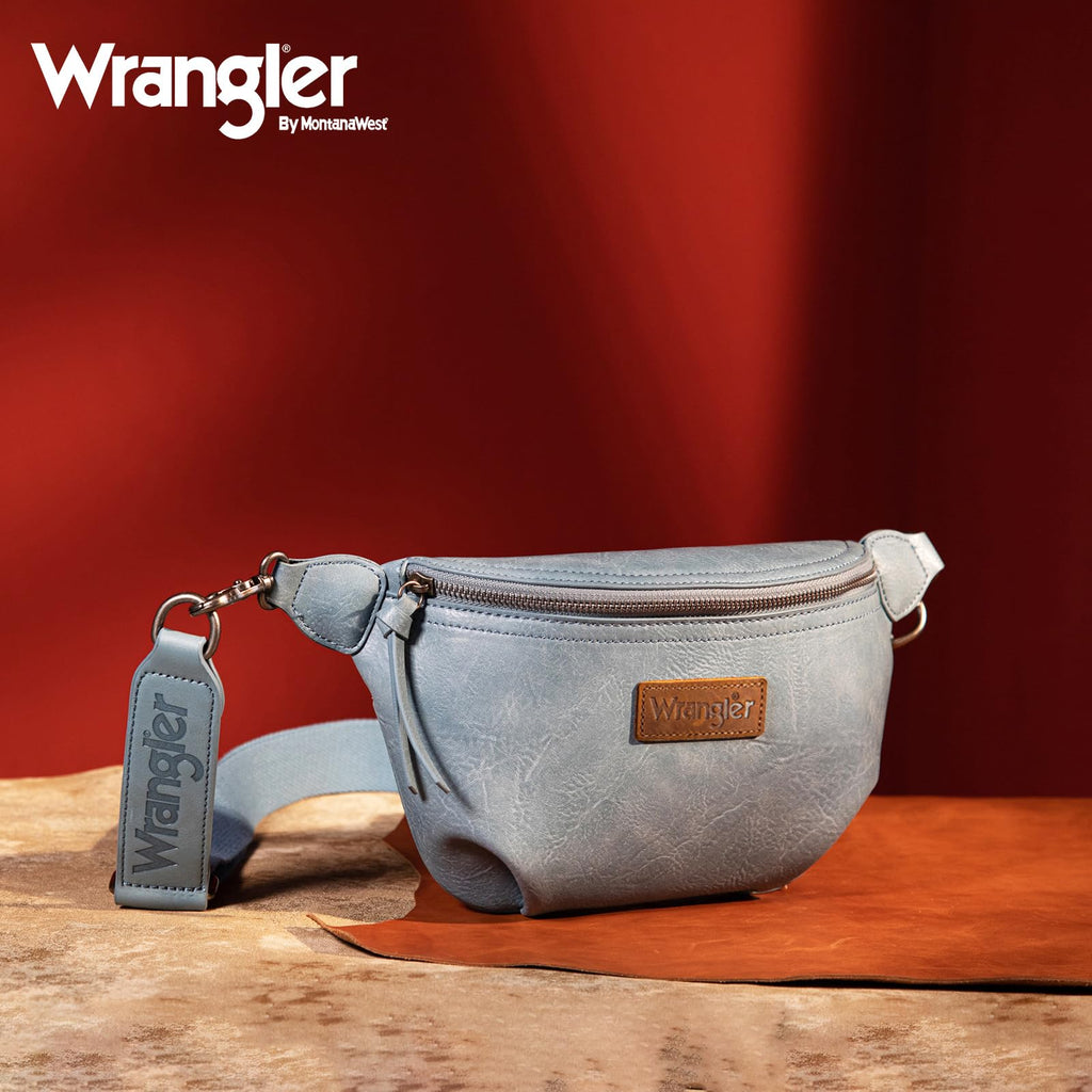 Wrangler Crossbody Bags for Women Large Fanny Packs Bum Bag Travel Belt Bags Sling Purse