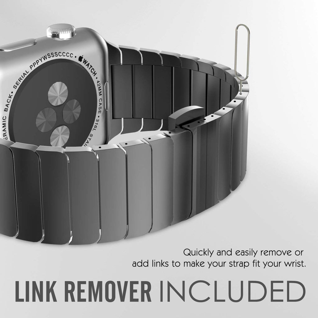 NewWays Titanium & Stainless Steel Link Bracelet for Apple Watch Band Ultra 3 2 1 Band 49mm Series11 10 46mm 42mm 45mm 44mm 41mm 40mm 38mm Series 3-11