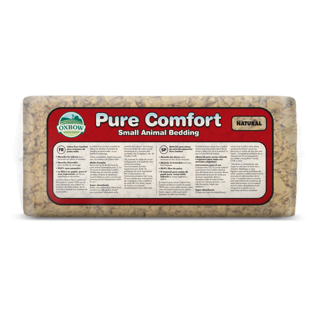 Oxbow Pure Comfort Bedding, Rabbit, Hamster, & Guinea Pig Bedding, Bunny Supplies for Litter Box, Pet Safe, Bunny Litter Box, Guinea Pig Cage, 99.9% Non-Dust, Blended, 36 Liter Bag