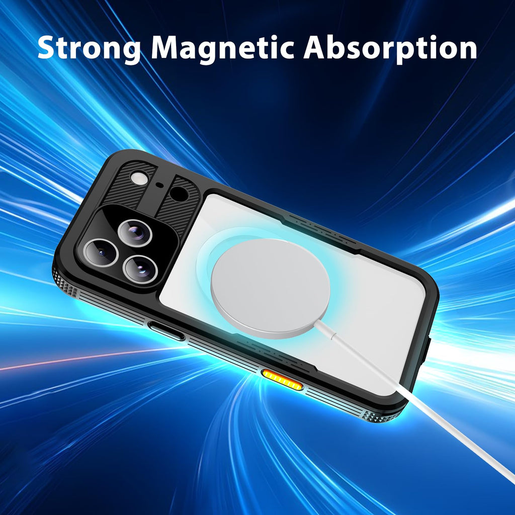 iPhone 13 Pro Case, Waterproof & Shockproof Phone Case, Full Protection, IP68, 6.1 Inch, Black