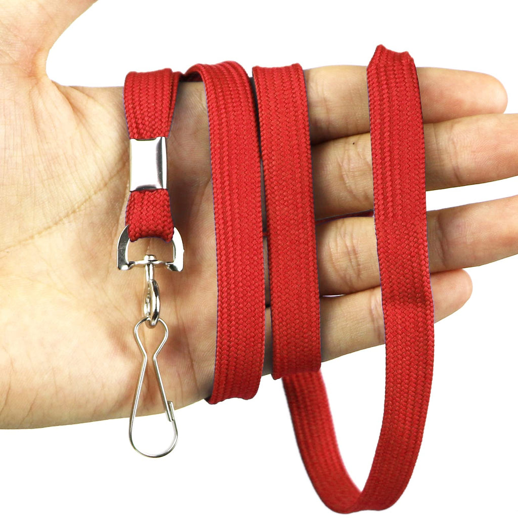 Bird Fiy Lanyard 100 Pack Bulk Badge Lanyards for ID Badges Neck Cruise Name Tag ID Holder