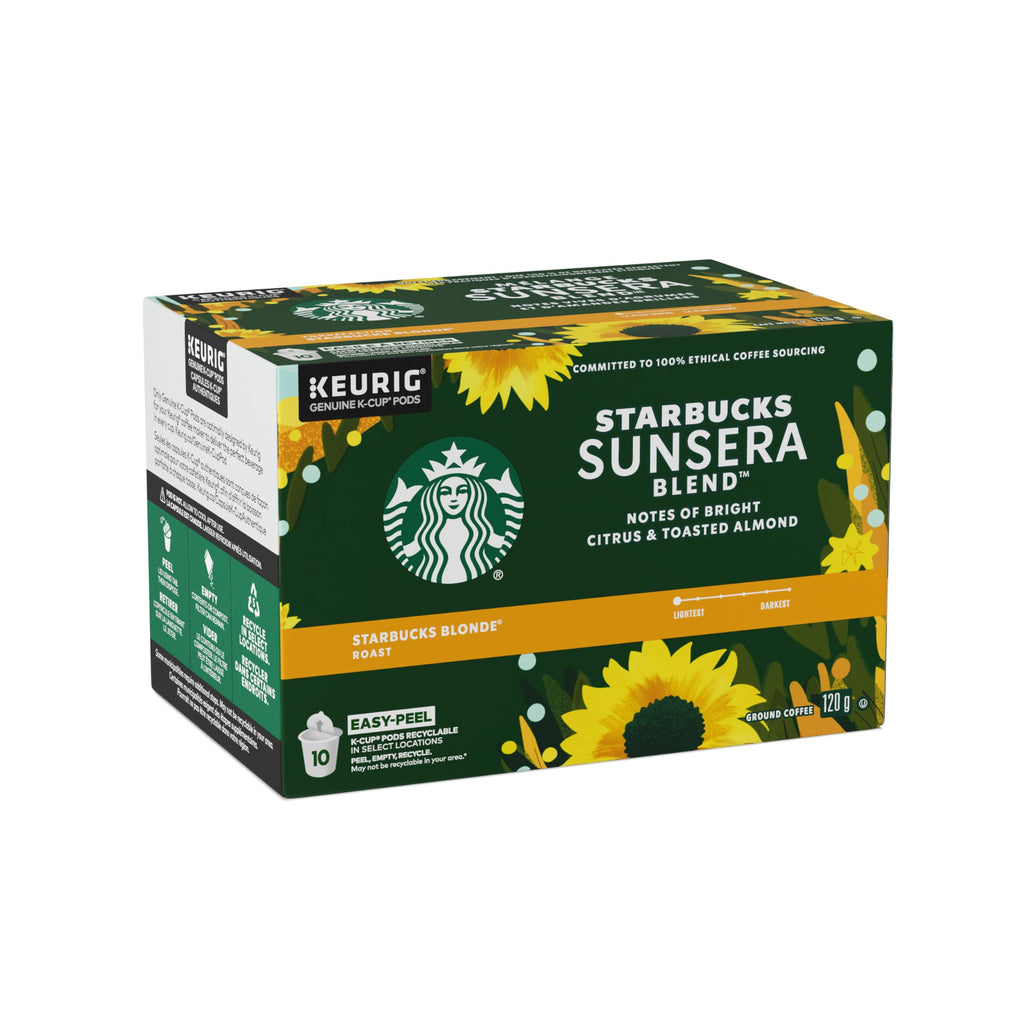 Starbucks K-Cup Coffee Pods, Starbucks Blonde Espresso Roast Hot or Iced Coffee, 22 Keurig Pods