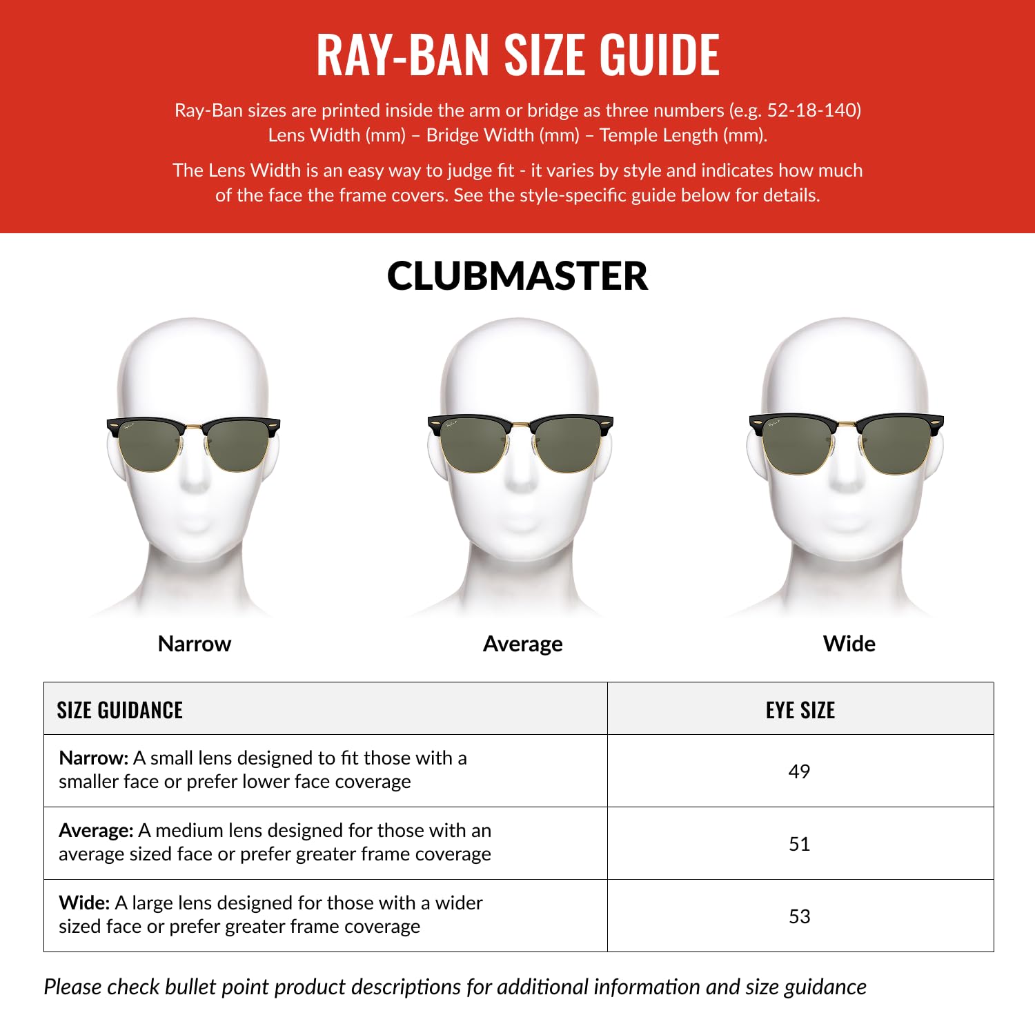 Ray-Ban RB3016 Clubmaster Classic Square Sunglasses for Men for Women