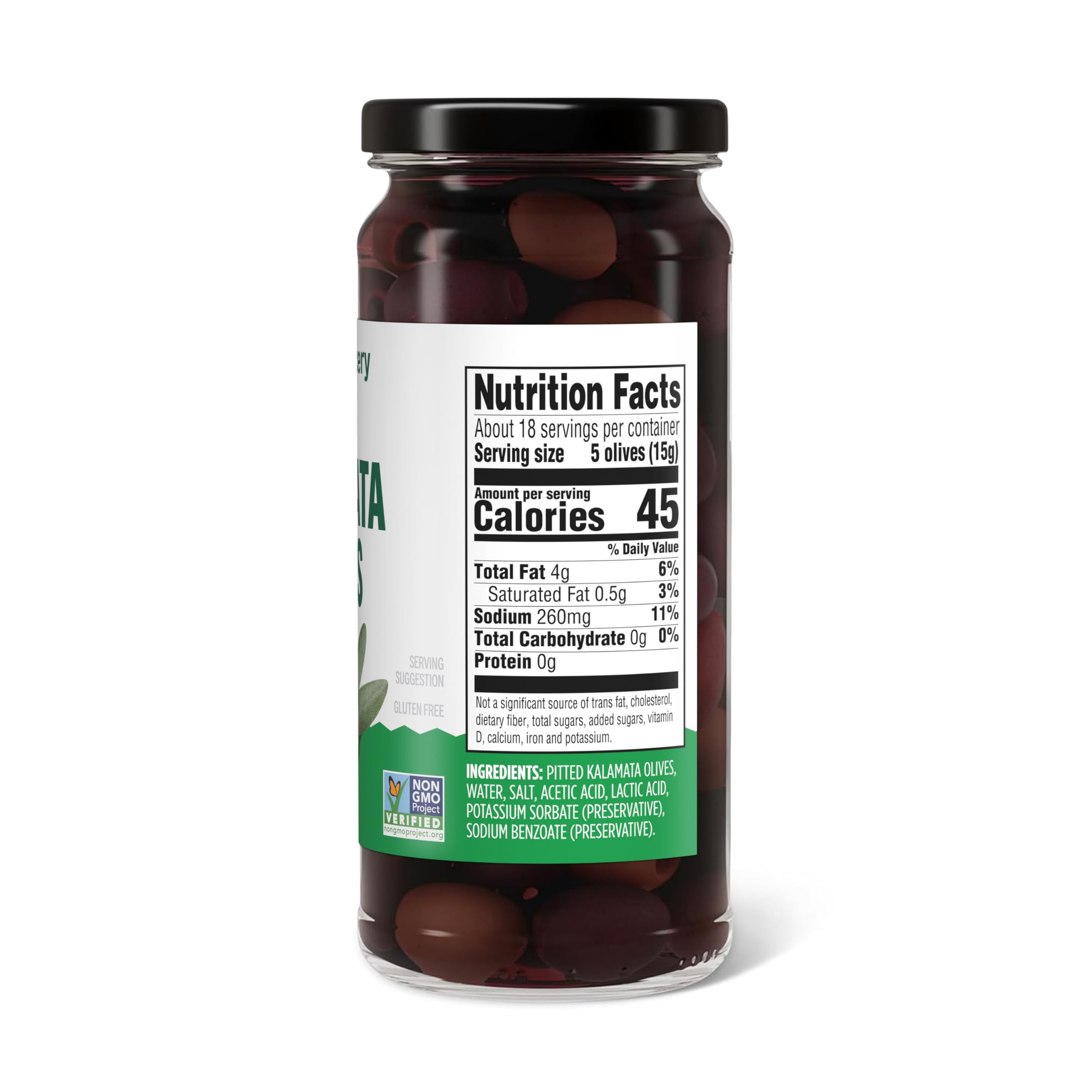 Amazon Grocery, Pitted Ripe Olives, Large, 6 Oz