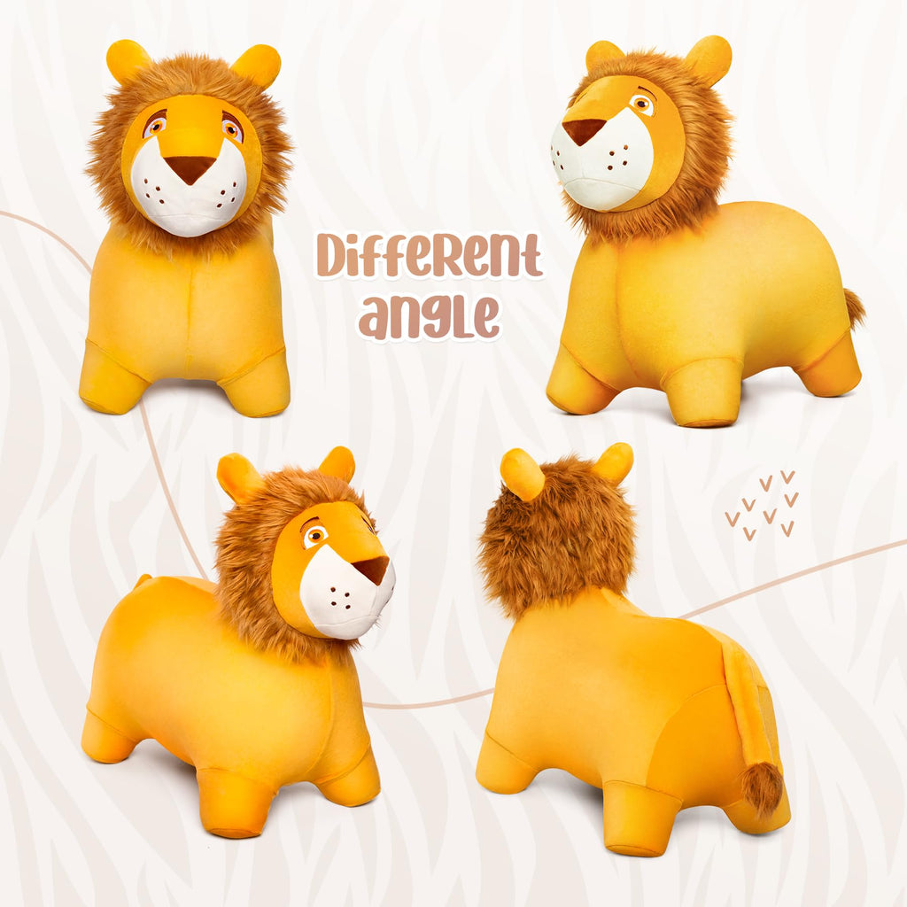Kids Dinosaur Bouncy Animal Toys, Inflatable Triceratops Bouncer, Ride on Bounce Hopper, Indoor Outdoor Activity Birthday Gift for 18 Months 2 3 4 Years Old Boys