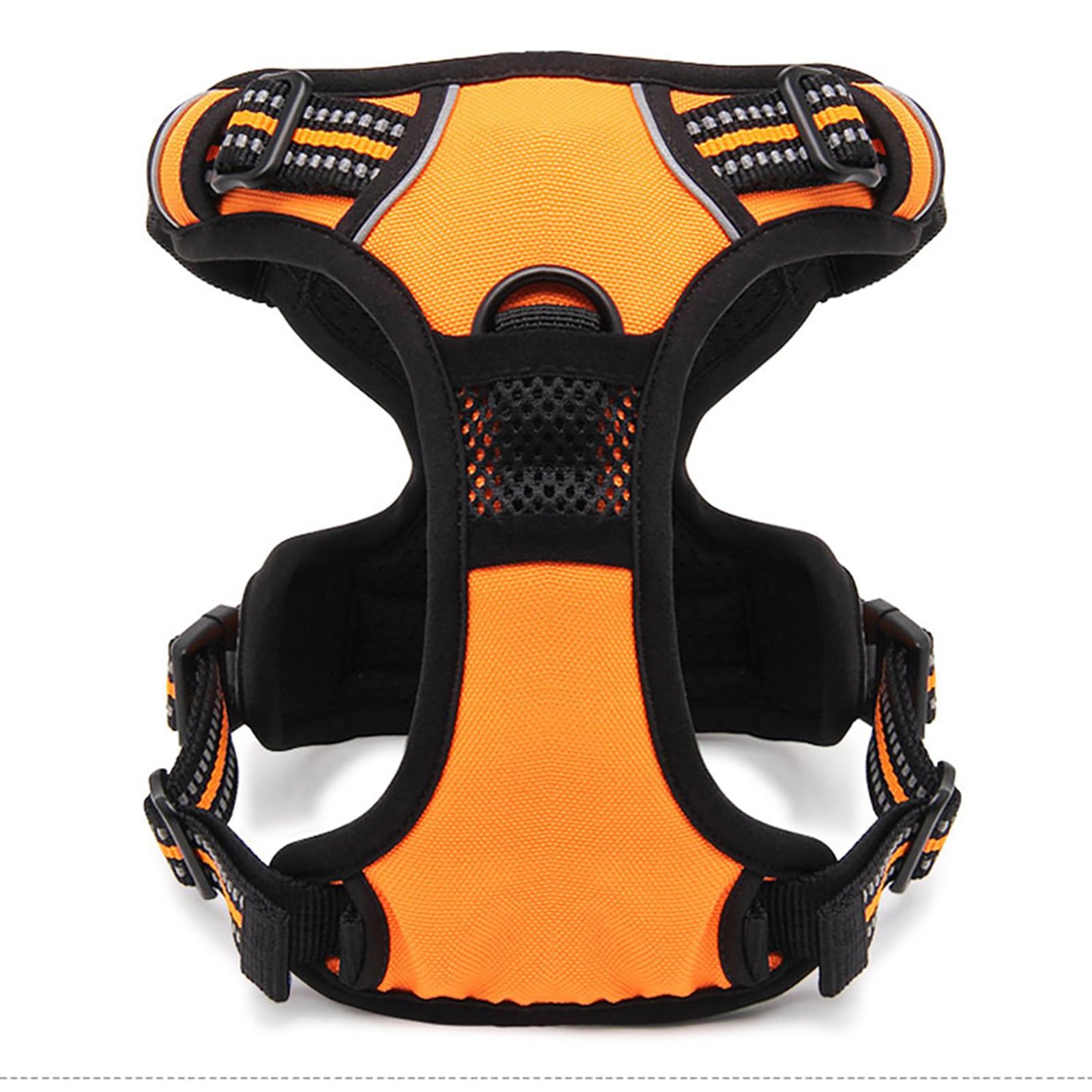 TRUE LOVE Adjustable No-Pull Dog Harness Reflective Pup Vest Harnesses Comfortable Control Brilliant Colors TLH5651(Black,XS)