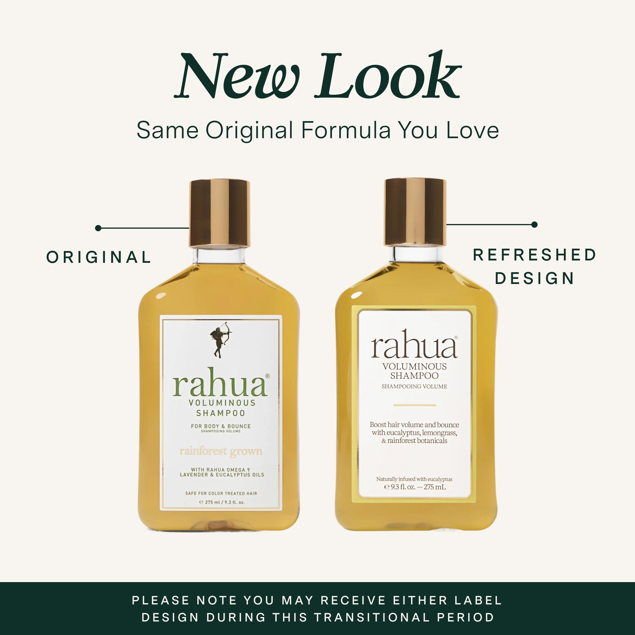 Rahua Voluminous Shampoo, Vegan Hair Care for Fine to Medium Hair, Gentle Cleansing Formula with Rahua Oil, Quinoa Protein, Green Tea, Aloe & Lemongrass, Lavender & Eucalyptus Scent