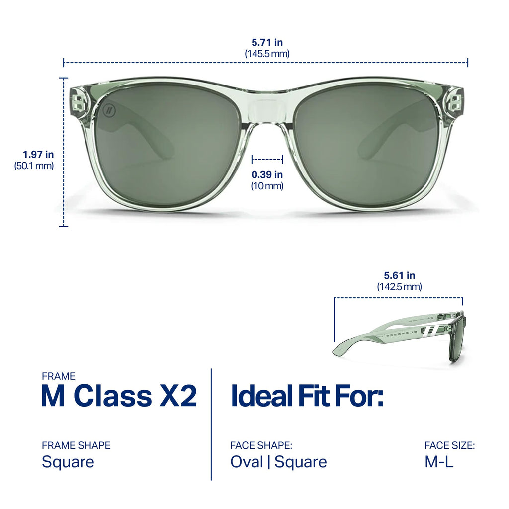 Blenders Eyewear M Class X2 – Polarized Sunglasses – Round Lens, Spring Loaded Hinge – 100% UV Protection – For Men & Women