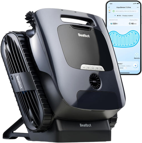 Beatbot AquaSense 2 Ultra Pool Vacuum Robot, Pool Mapping with AI Camera, AI Cruise Debris Detection, Multi-Level Platform Cleaning, 5-in-1 Cleaning, Superior Surface Cleaning – Midnight Blue