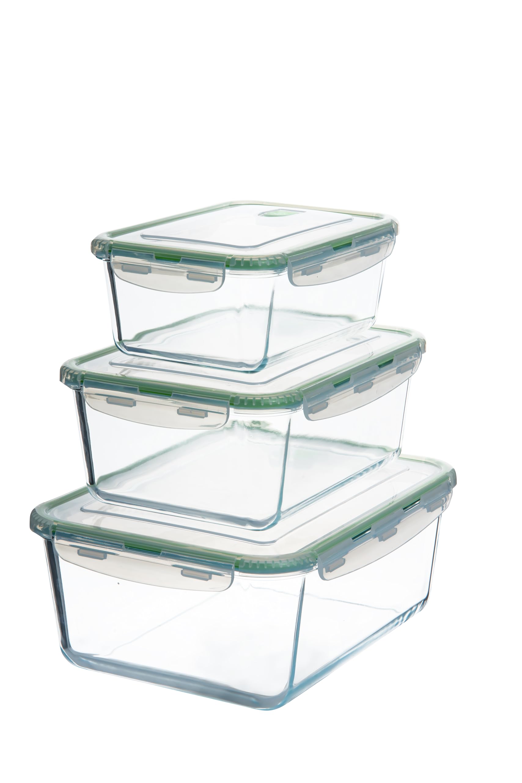 AGTRADE X-LARGE Glass Food Storage Containers with Lids Baking Dish Set Glass Storage Containers with Locking Lid Set 3-120 oz/70 oz/35 oz - Large Meal Prep Storing Serving Food Leakproof Ovensafe
