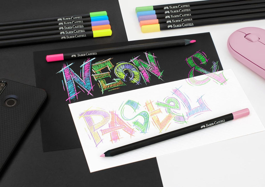 Faber-Castell Black Edition Colored Pencils| Great Back to School Art Supplies | Classic (12 Count)