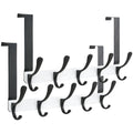 SKOLOO Over The Door Hook, Door Hanger Hooks for Hanging Clothes, Towels, Coats, Hats, Over The Door Towel Hook - Black, Assembly Required