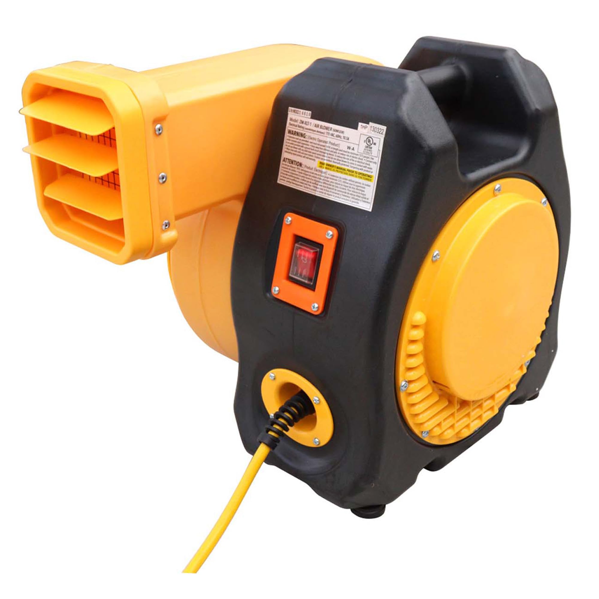 Zoom Blowers XLT Inflatable Bounce House Blower for Bouncy Jump Castle, Water Slides, and Obstacle Course, Electric, Energy Efficient, Low Amp Draw, Commercial-Grade
