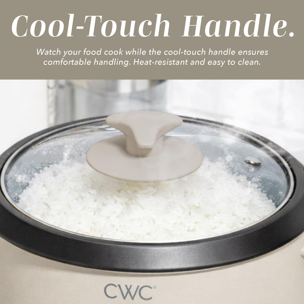 COOK WITH COLOR 6 Cup Rice Cooker 300W - Effortless Cooking and Perfectly, Cooks 3 Cups of Raw Rice for 6 Cups of Cooked Rice, Floral Blue