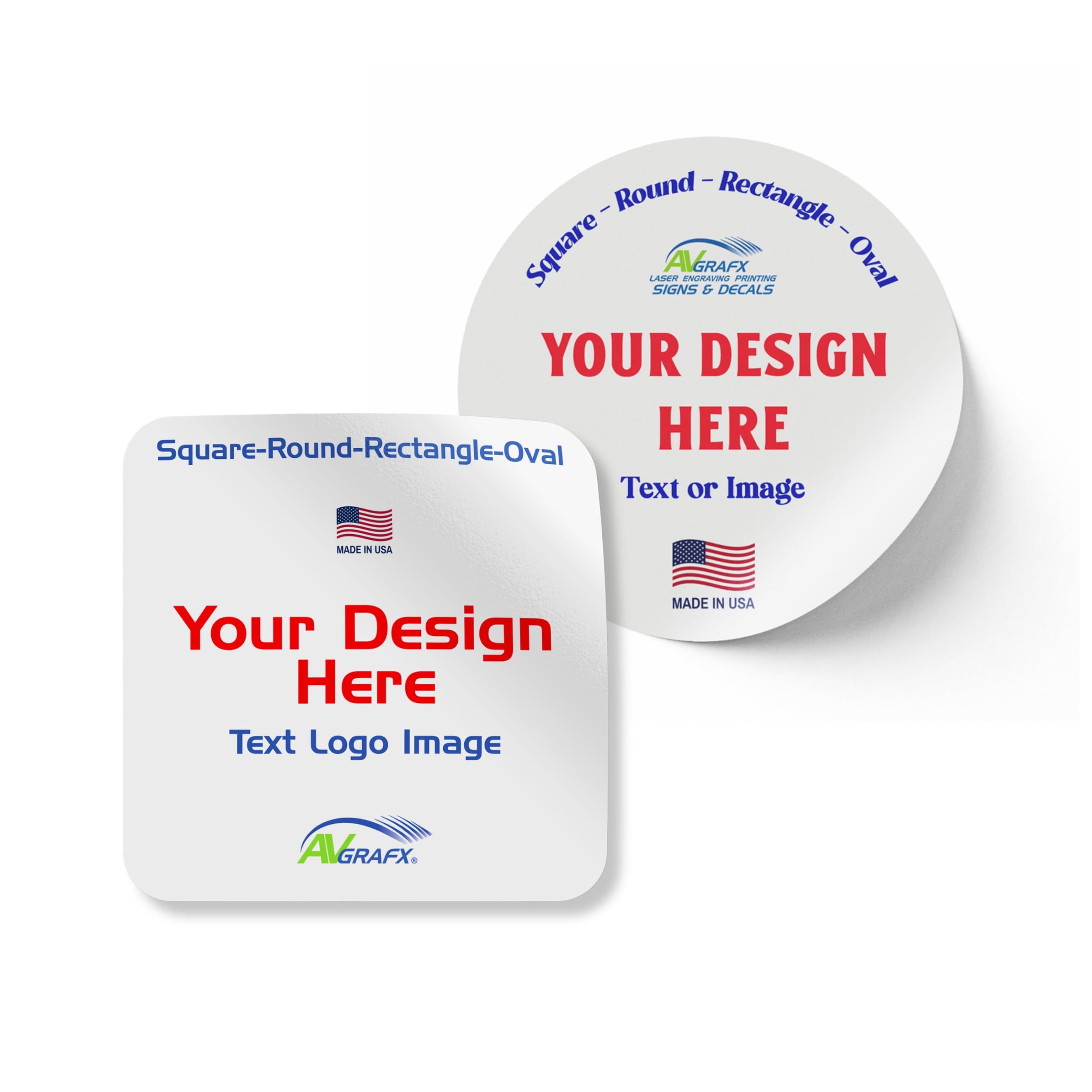1.5 Inches Custom Sticker Personalized Labels Waterproof Dishwasher Safe Made USA, Custom Labels Business or Image Personalize Your Business Stickers