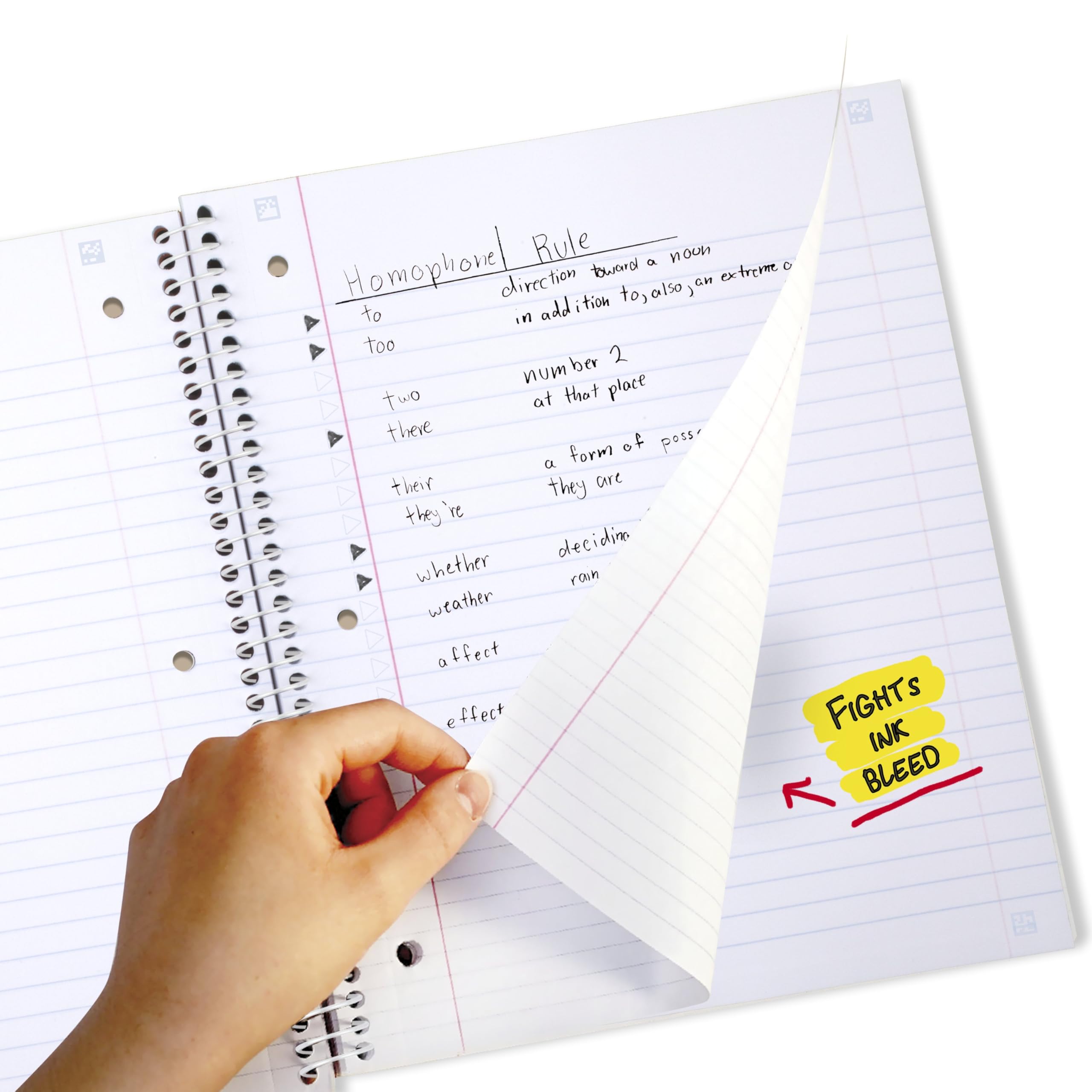 Five Star Spiral Notebook + Study App, 2 Pack, 1 Subject, Wide Ruled, 8" x 10-1/2", 80 Sheets, Fights Ink Bleed, Water Resistant Cover, Pastel Waves and Brush Strokes (930210F-ECM)