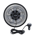 XOOL Clip Car Fan, 9 Inches 12V/24V Fan, 360° Rotatable Electric Cooling Clip on Fan with Stepless Speed Regulation for SUV, RV, Truck