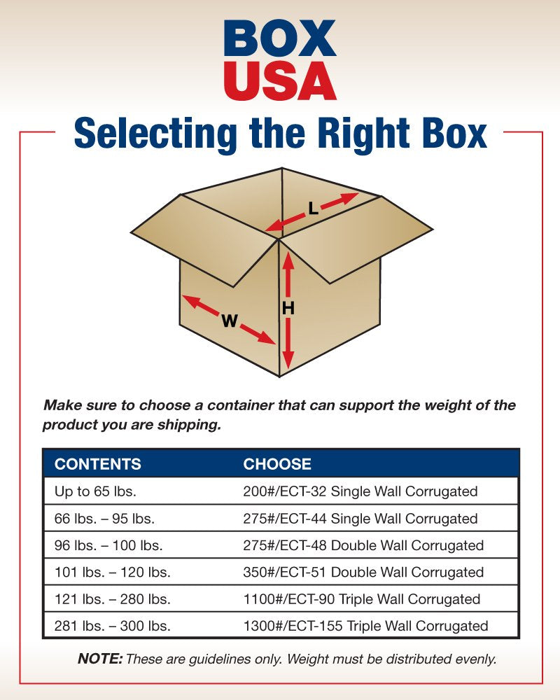 BOX USA 4x4x40 Tall Corrugated Boxes, Tall, 4L x 4W x 40H, Pack of 25 | Shipping, Packaging, Moving, Storage Box for Home or Business, Strong Wholesale Bulk Boxes