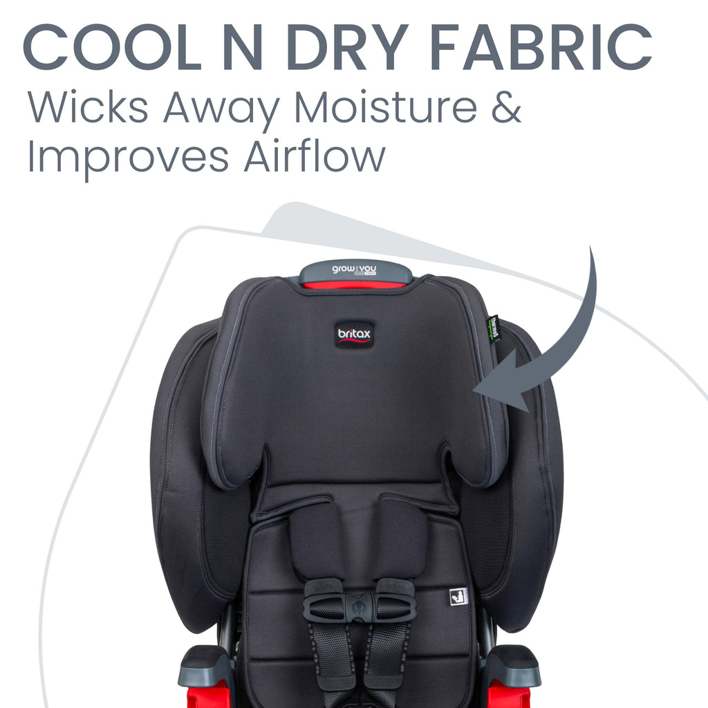 Britax Grow with You ClickTight Harness-2-Booster Car Seat, 2-in-1 High Back Booster, Black Contour