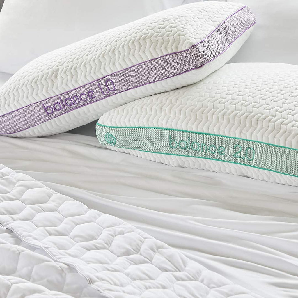 Bedgear Balance 1.0 Performance Pillow, Medium Support Bed Pillow for All Sleep Positions | Boost Blend Fill with Responsive Comfort & Air-X Mesh Ventilation | Washable Hypoallergenic Pillow