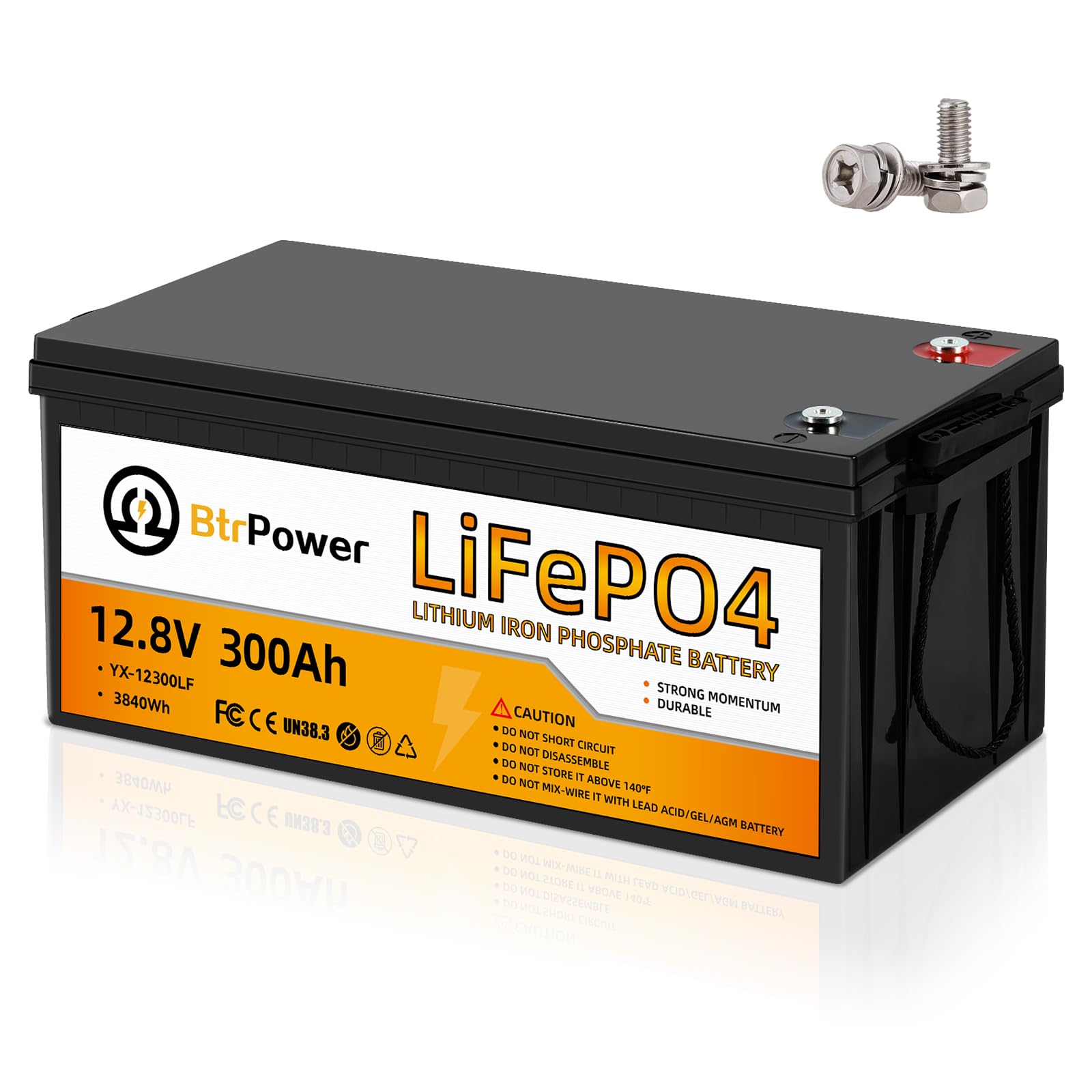 12V Lithium Battery,5000+ Deep Cycle LiFePO4 Battery with Built-in 100A BMS fit for Home Storage,Trolling Motor,RV,Off-Grid System,Solar Power System,Marine (2PACK-12V100AH)