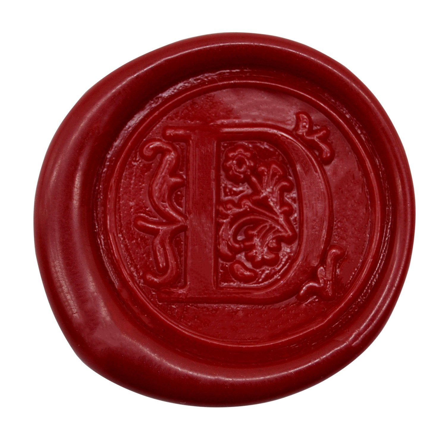 Medieval Initial Alphabet Sealing Wax Stamps, Brass Head Wooden Handle, for Thanksgiving Card/Envelope/Gift Wrap/Wedding Engagement Party Invitation - Letter S