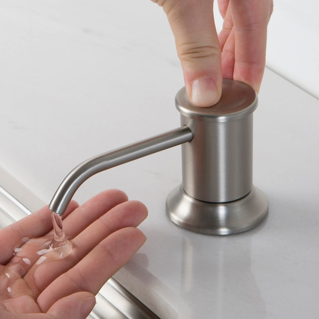 KRAUS Allyn Transitional Bridge Kitchen Faucet with Pull-Down Sprayhead in Brushed Gold, KPF-3121BG